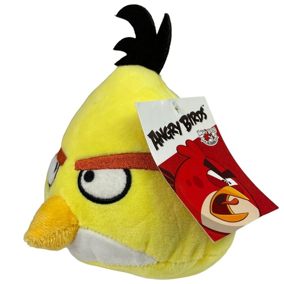 Angry Birds Chuck Charles NWT 7” Embroidered Stuffed Animal Plush 10 Years Toy - Picture 1 of 12